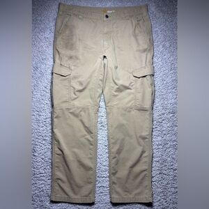 Carhartt Pants Mens 38 Relaxed Fit Ripstop Cargo 9 Pocket Utility Outdoors Work